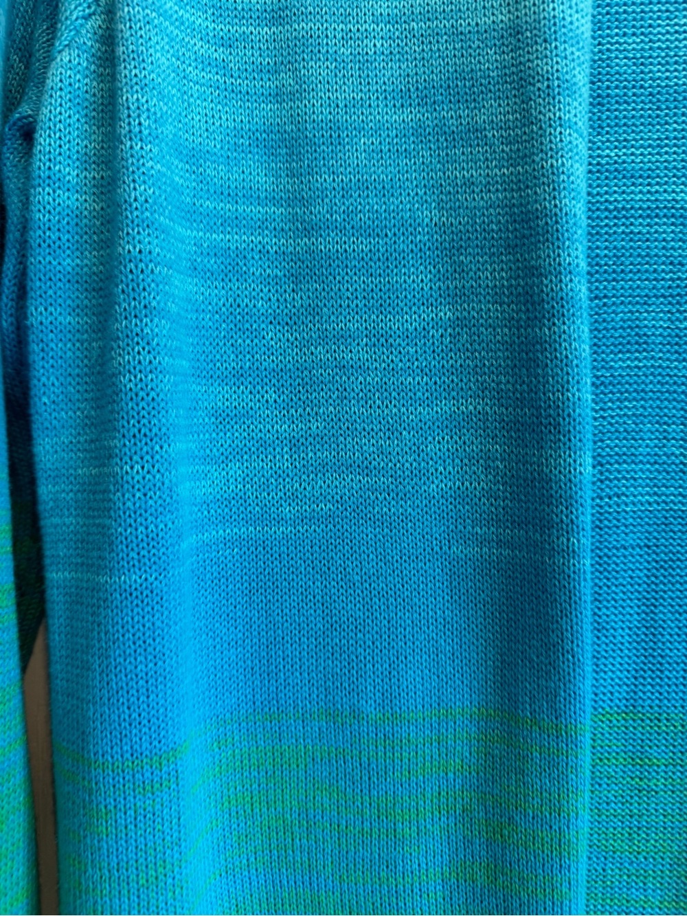 Lilly Pulitzer-Bright Green /Turquoise Knitted Fringe Cardigan - Picture 2 of 4